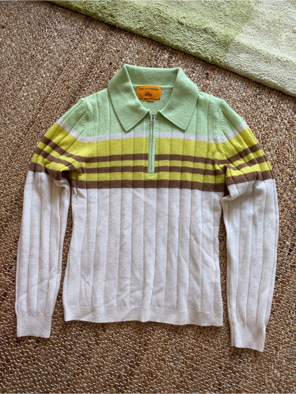 guest in residence track polo cashmere sweater